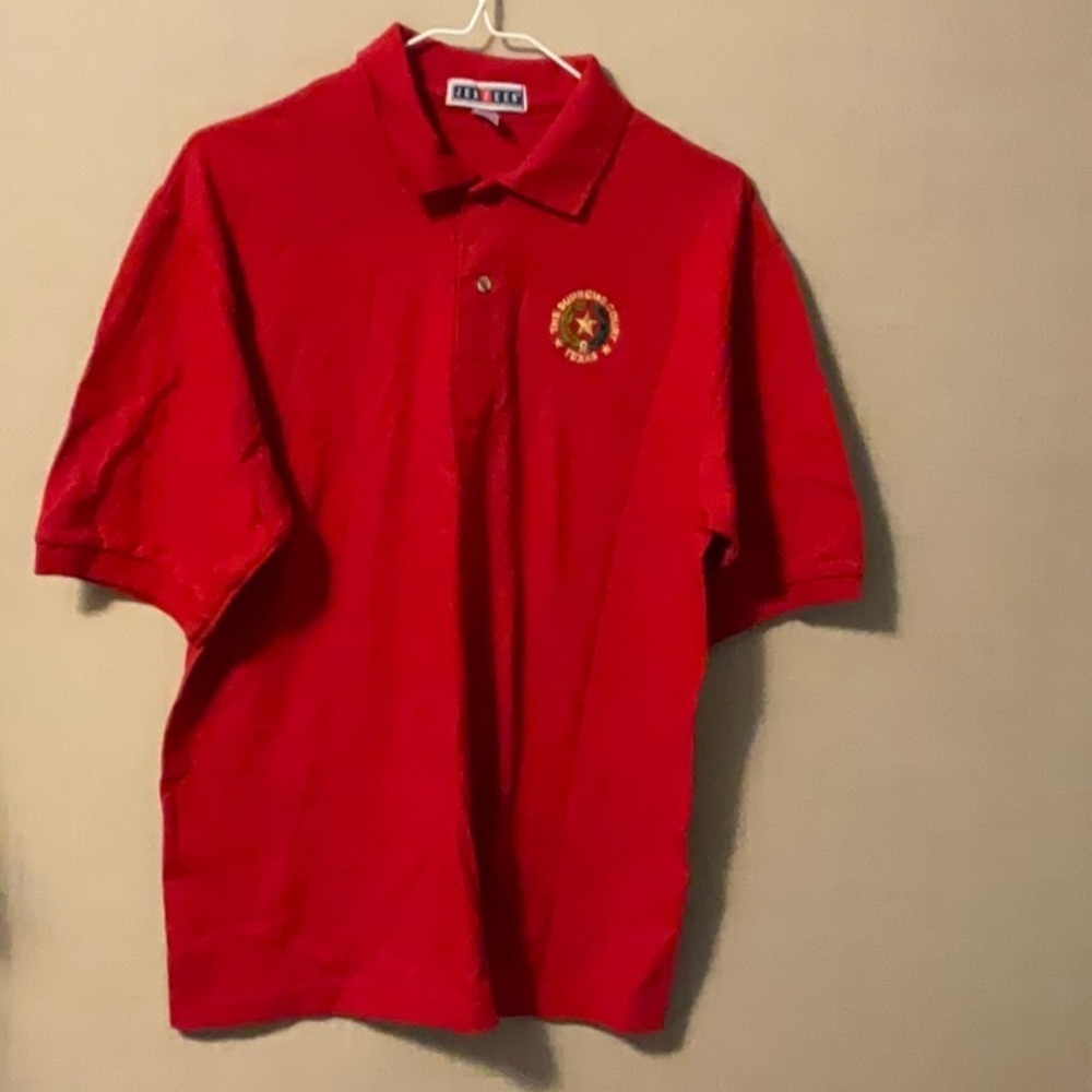 Jerzees Red Polo Shirt